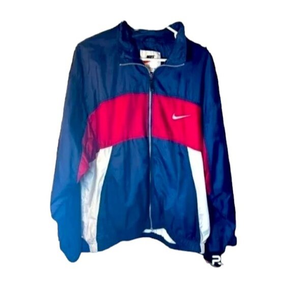 Nike Vintage Red, White, and Blue Men’s Windbreaker - Picture 1 of 12